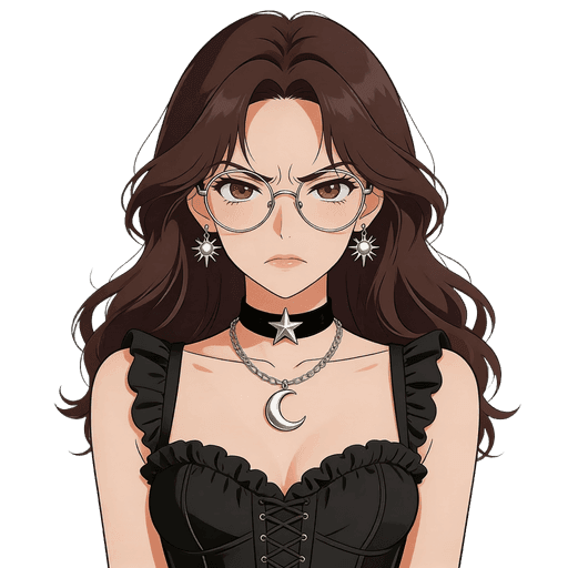 AI-generated gothic PNGTuber avatar in pixel art style